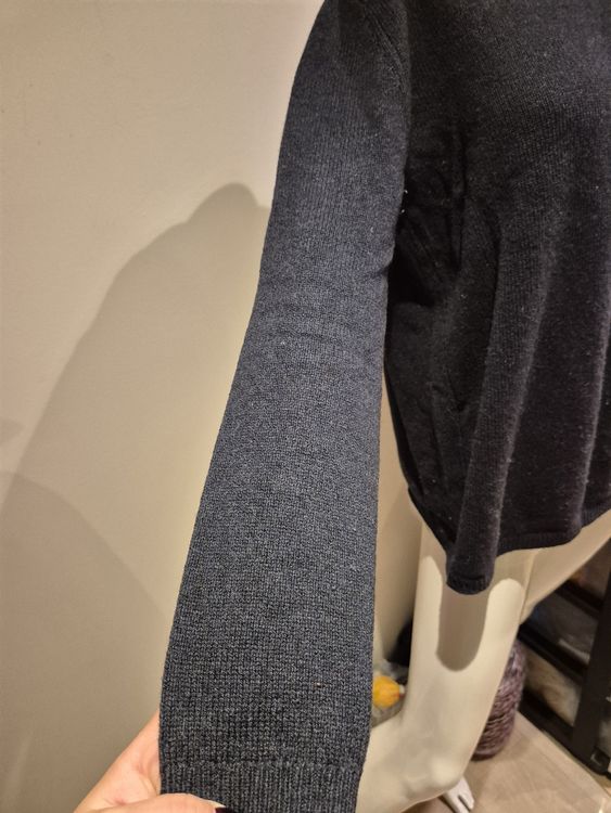 Pull COS Sweat-shirt Taille S - Gris Anthracite En Laine Et Lin - Comme Neuf