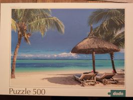 Dodo Puzzle 500 Teile - Traumstrand, Palmen, Ferienfeeling!