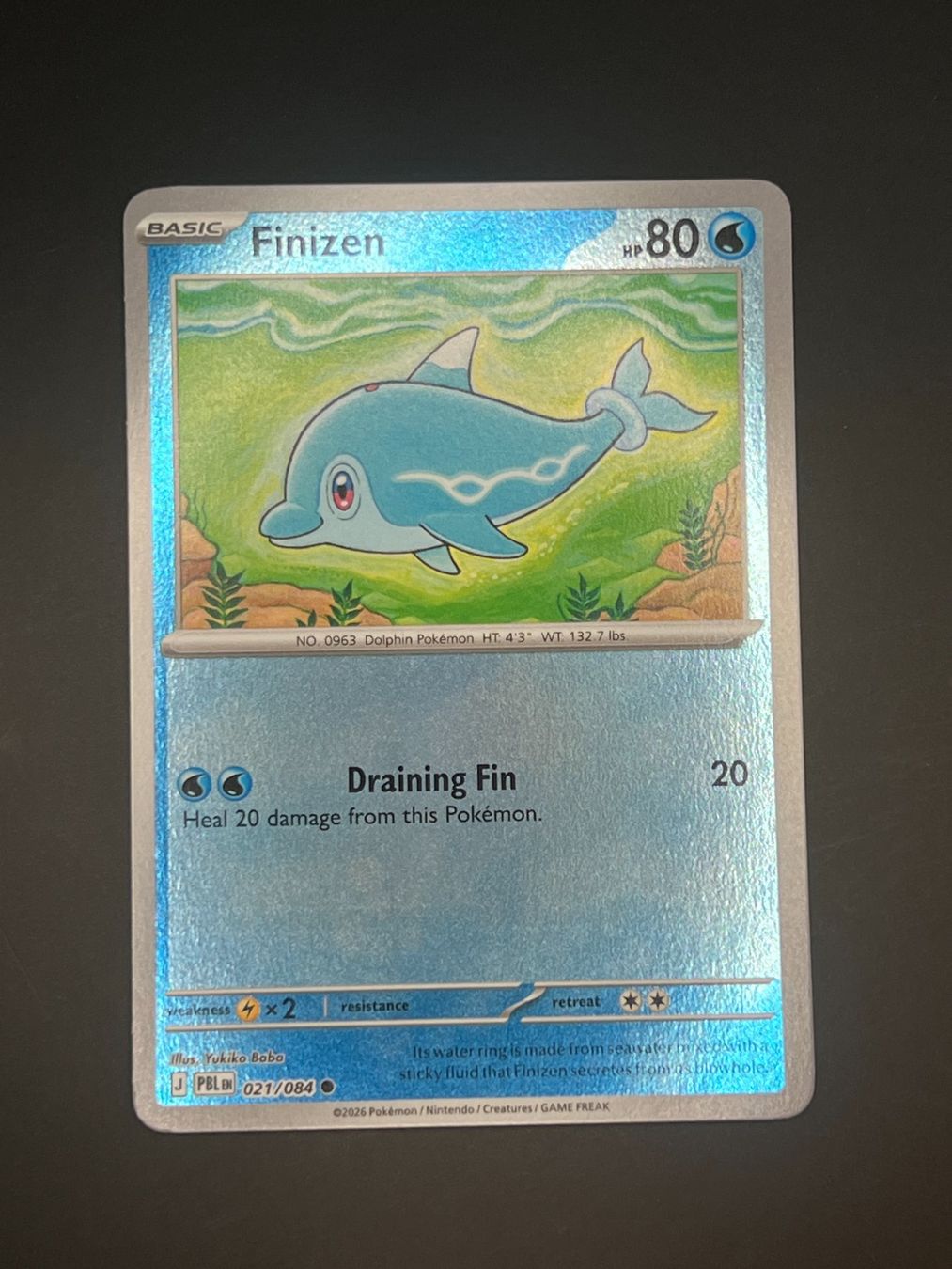 Pokémon Carte collezionabili: Pokemon Finizen Reverse 021/084 PBL EN – Usato da Winterthur venduto da WintiCollect