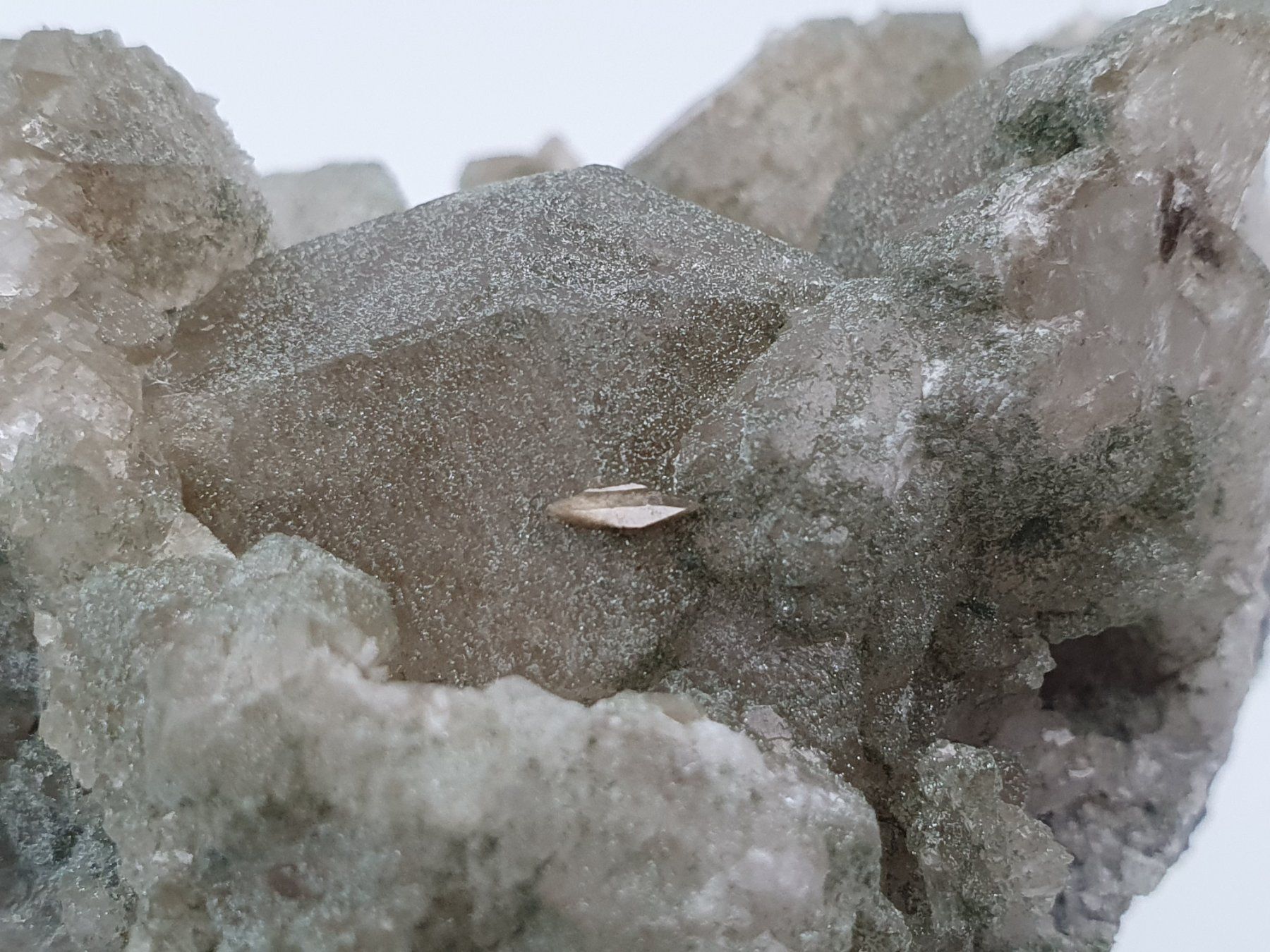 Minerali & Pietre curative: Quarz mit Chlorit überzogen und Titaniten – Nuovo (secondo la descrizione) da Holderbank SO venduto da swiss-minerals 4
