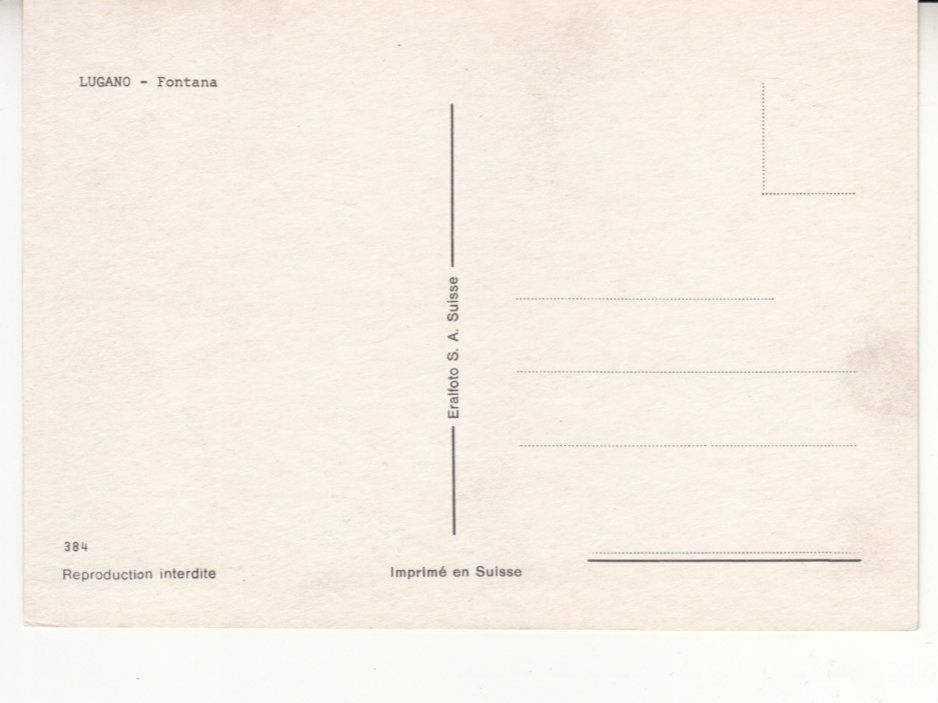 Cartoline postali: Lugano ca. 1970 – Usato da Bürglen TG venduto da StampGraf 1