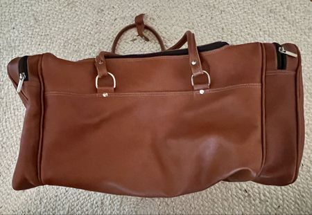 schöne Weekendbag aus Leder (cognac braun)