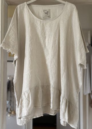 TUNIQUE OVERSIZE EN LIN!! M SOLDES DE FIN DE SAISON