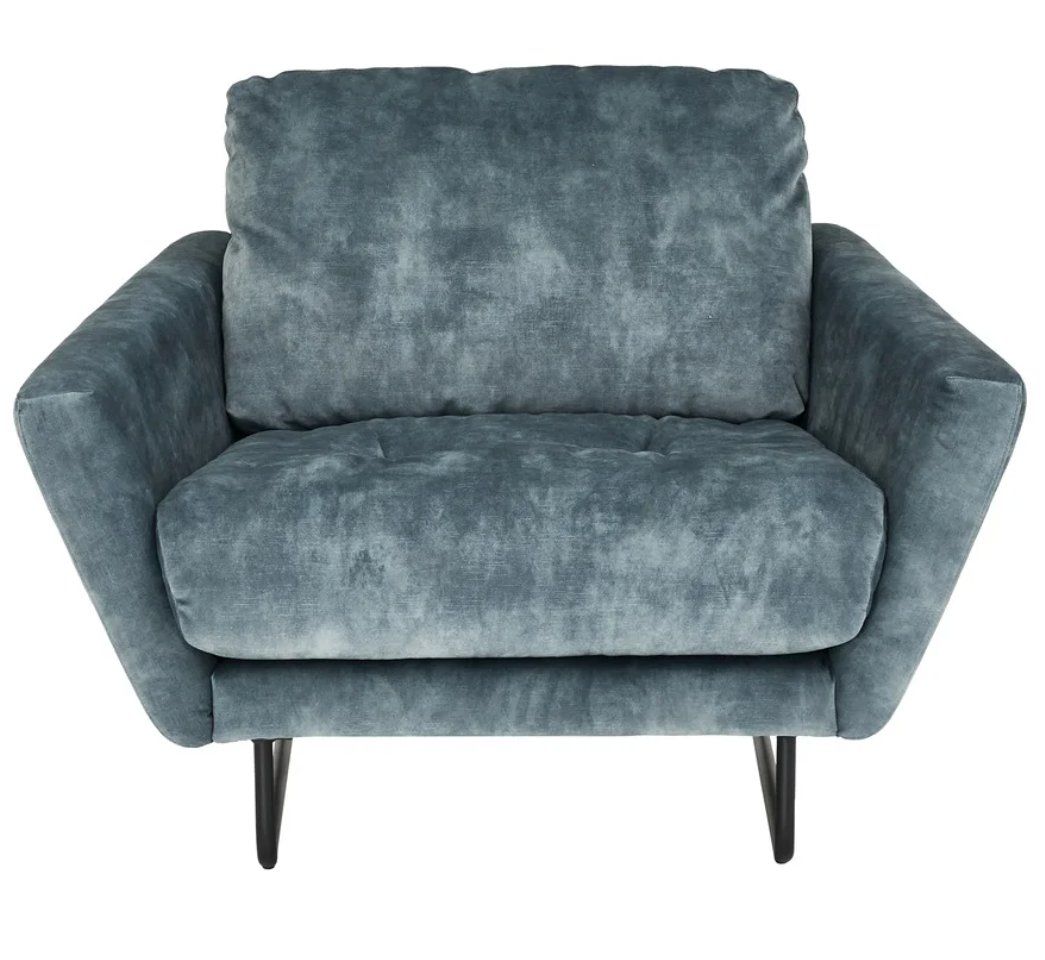 Pfister Poltrone: Designer Sessel Pfister SOFTY Velours, modern – Usato da Mellingen venduto da hirschhotel6 1