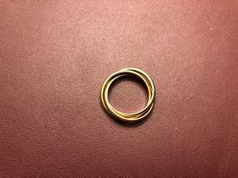 Ring aus 18 Karat tricolor Gold Au 750