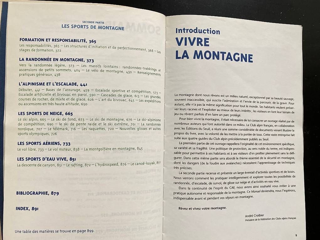 Libri: Le manuel de la montagne, Seuil – Usato da Zürich venduto da Pascal_2bzx 1