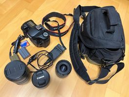 Canon eos 40D mitsamt Zubehör + 3 Objektive + Kameratasche
