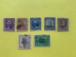 USA - US POSTAGE- 1 Ct S.F. 1915, 3, 4, 5, 7, 8 Cts, 1$ (7)