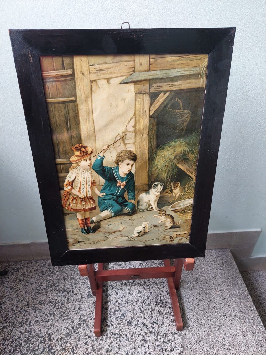 Foto & Immagini: Antikes Kinderbild mit Rahmen – Usato da Wabern venduto da nic_22p9