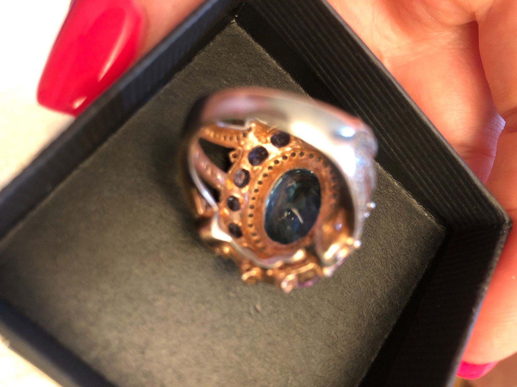 Anelli: silber Ring mit Topas und Ametist – Nuovo (secondo la descrizione) da Rieden SG venduto da Oksanocka555 2