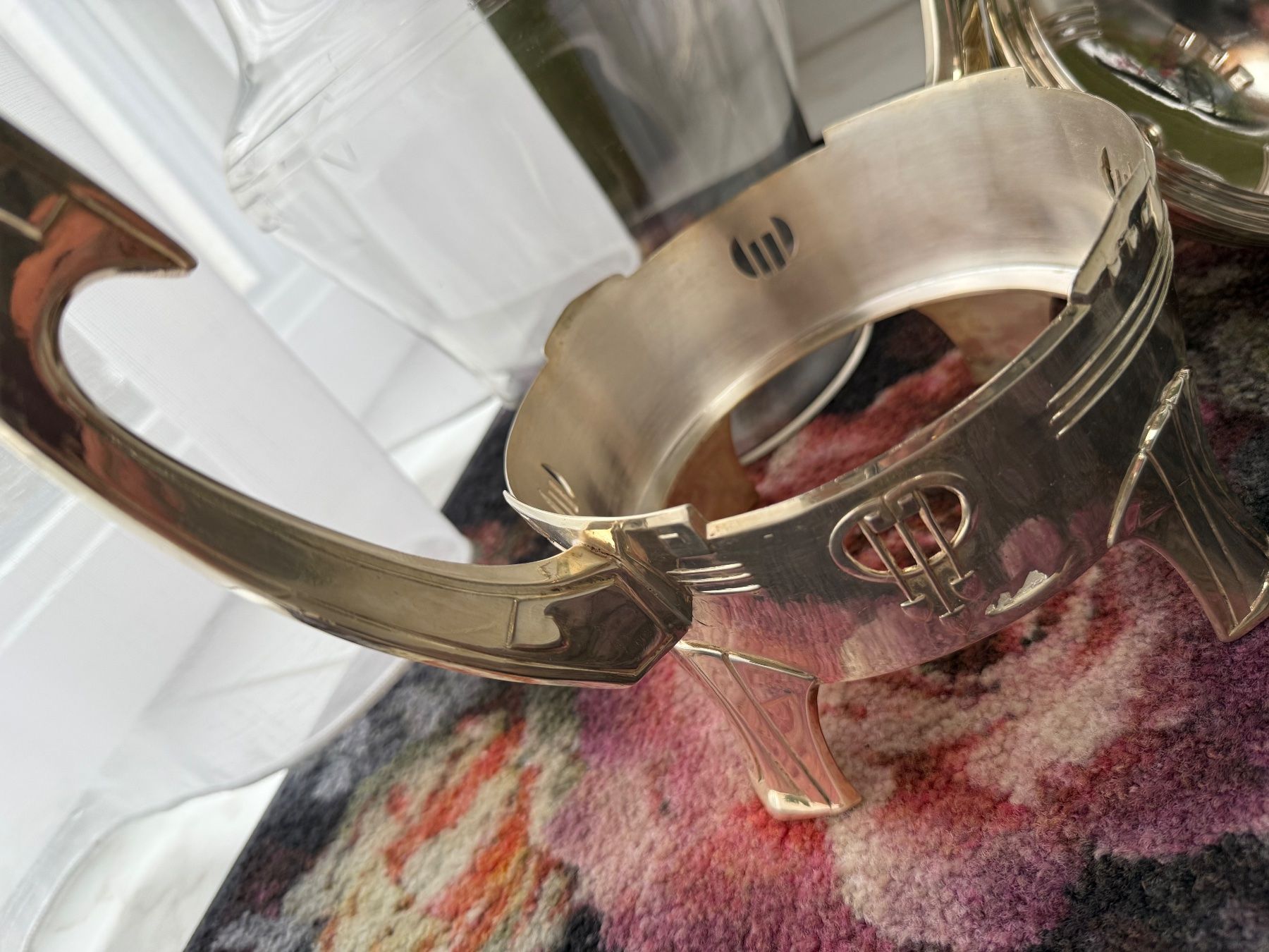 Bicchieri: Art Deco Silber Glas Bowle um 1910 – Usato da Wöschnau venduto da Vinsale 8