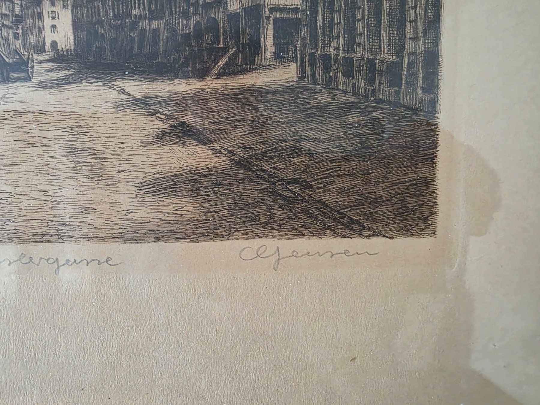 Grafiken & Lithographien: Bild gerahmt - Lithographie Kesslergasse Bern - Radierung – Gebraucht aus Walterswil BE von Lonitti 5