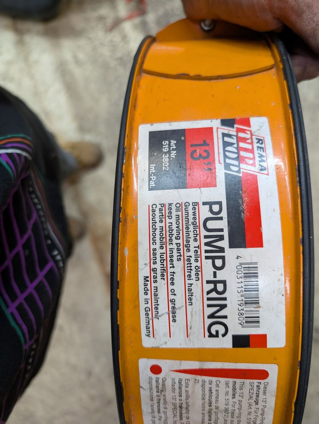 Tutti gli attrezzi: 13" Pumpring ab 1.- – Usato da Belp venduto da superbeng 2