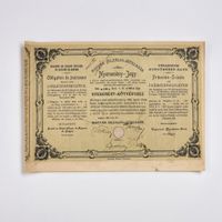 1919 ungarische Wertpapier “Nyeremenyjegy”