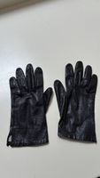 Elegante Lederhandschuhe,  Grösse 7, schwarz,