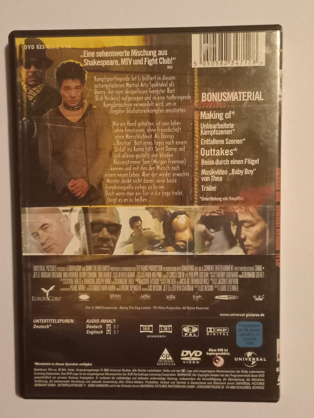 Tous les DVDs: N1 DVD - UNLEASHED / ENTFESSELT - 1x abgespielt – D'occasion à Urtenen-Schönbühl par chr_hf86 1