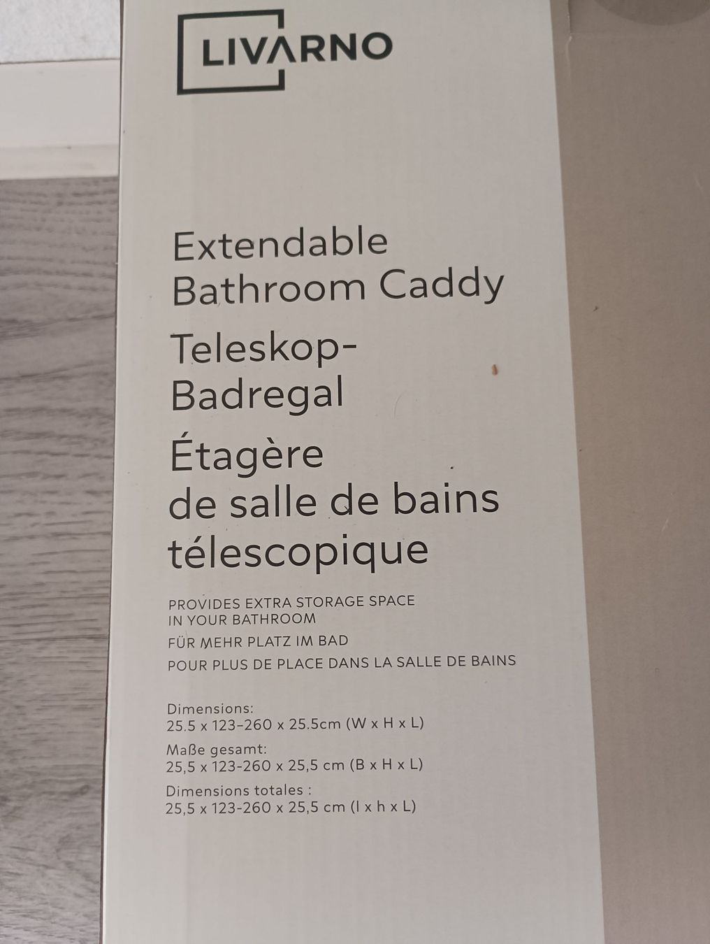 Fixations: LIVARNO Extendable Bathroom Caddy – Neuf (Voir description) à Dietikon par isa_pz9m