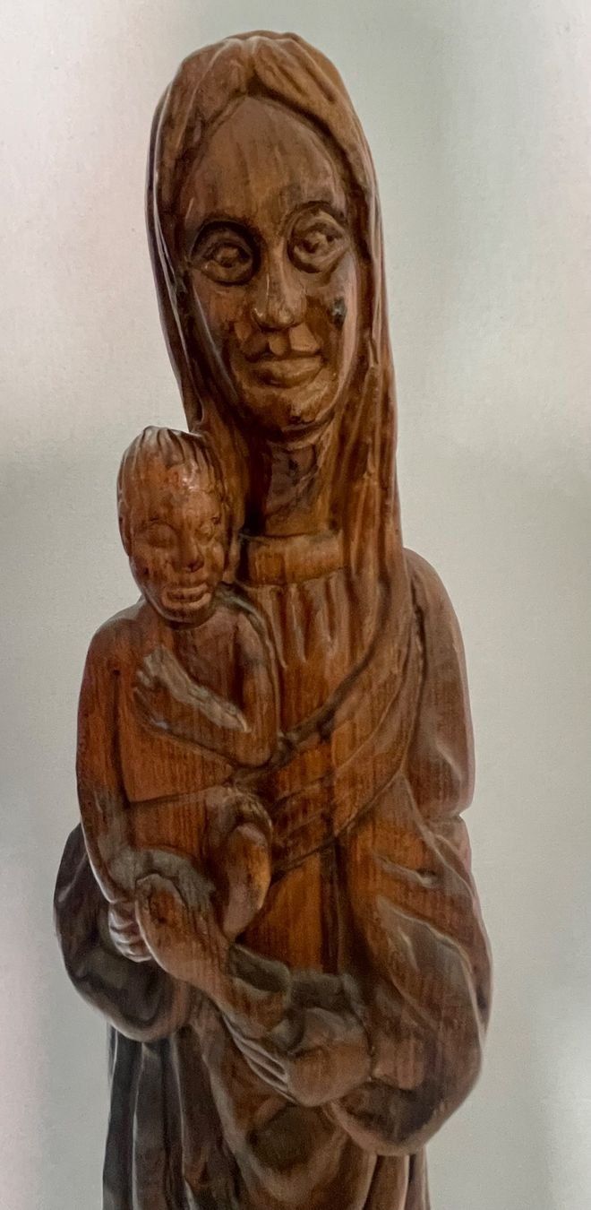 Sculture & Statue: Antike Grosse Handgeschnitzte Maria mit Kind – Usato da Bern venduto da Yunkom 1