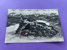 Bürgenstock mit Vierwaldstättersee alt Ak 1959
