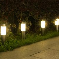 Solarlampen für Außen 4 Stück Edelstahl LED Solarleuchten