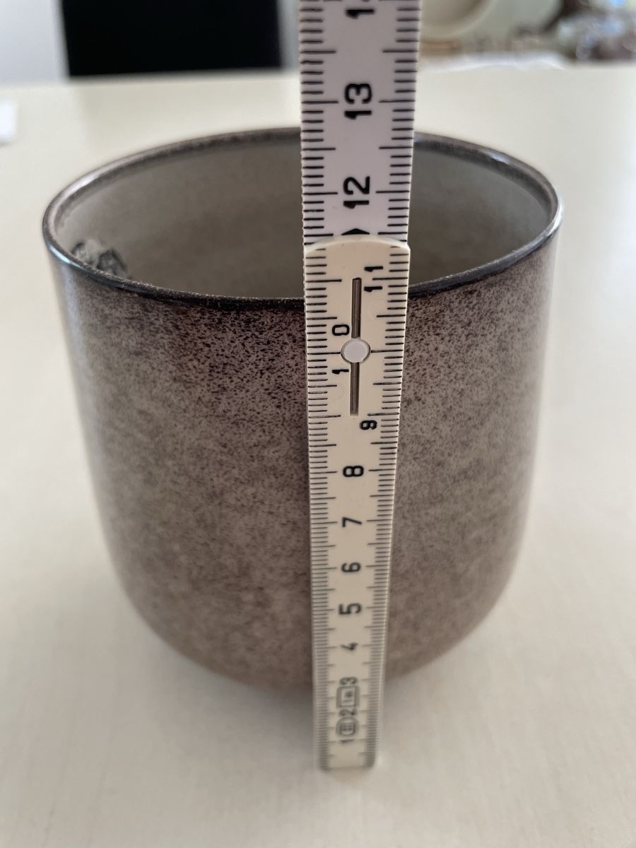 Pentole: Keramiktopf, Übertopf, Pflanzgefäss, Herbstdeko, 12 cm – Nuovo (secondo la descrizione) da Neuenkirch venduto da balani 1