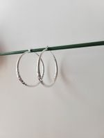 Magnifiques Créoles en Argent 925 – Effet Diamanté 💎