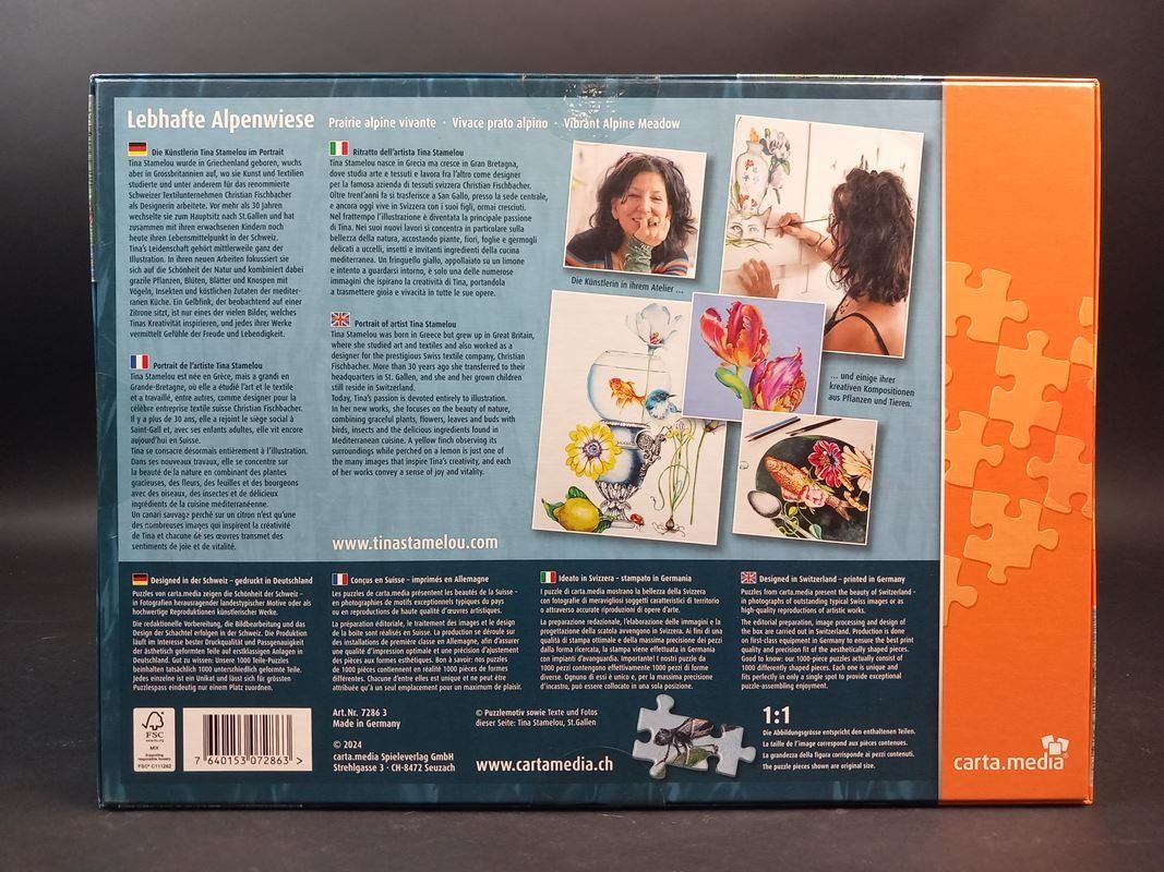 Puzzle: Puzzle Lebhafte Alpenwiese – Nuovo e nell'imballaggio originale da Hünenberg venduto da Restwert_Zug 6