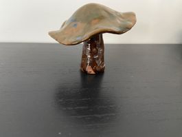 Schöne Dekorative Keramik Pilz Figur Ton Unikat Künstlerin