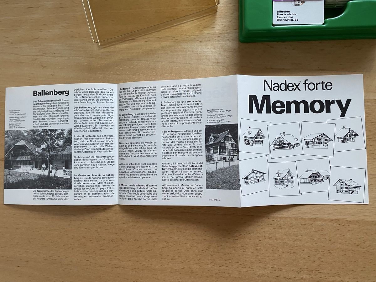 Giochi: Ballenberg Bauernbauten Memory – Usato da Schwarzenburg venduto da Michellu 4