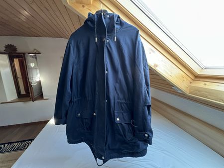 Blaue Übergangsjacke Grösse 58