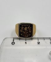 18 Karat 750 Gold Wappenring