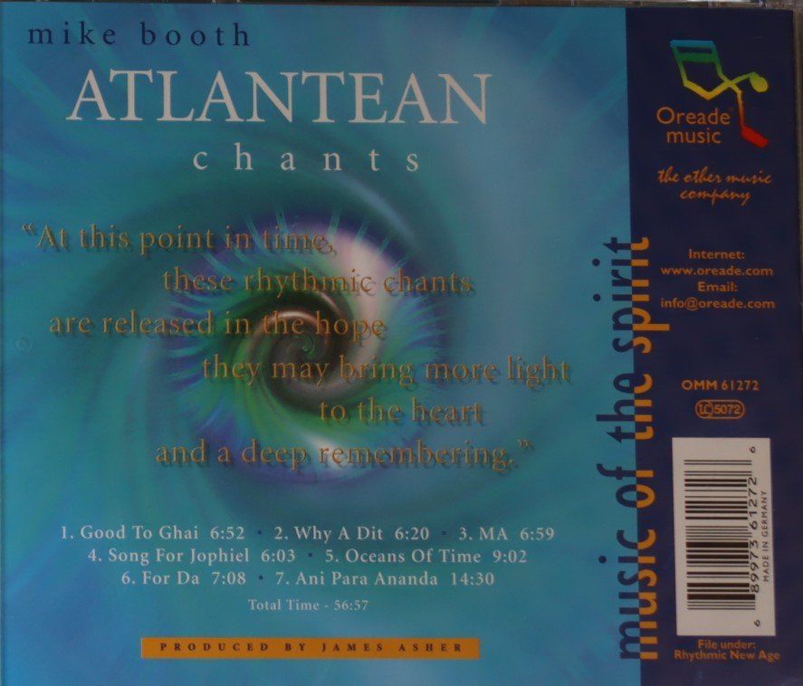 CD: Mike Booth – Atlantean Chants – Usato da Luzern venduto da CONTENTI 2