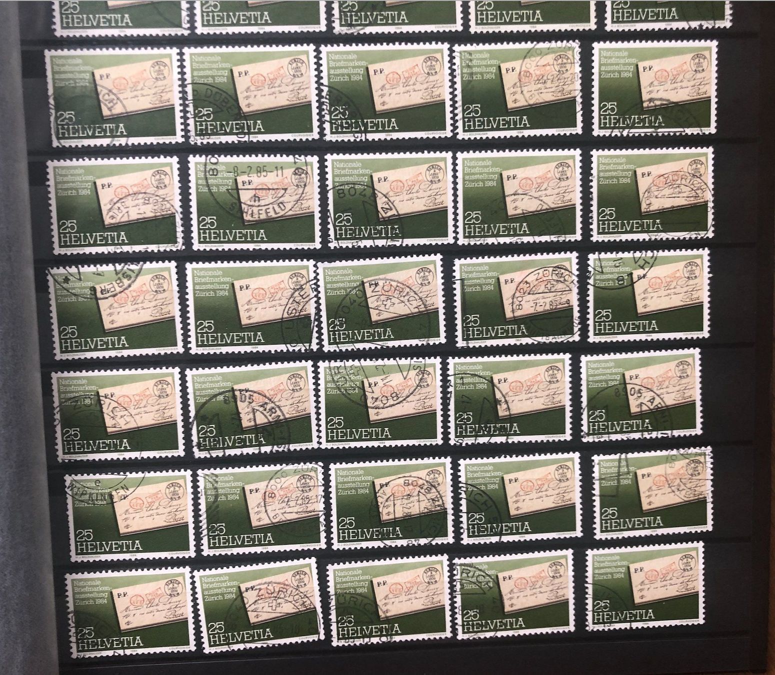 Tutti i francobolli: Nr.705 mit Stempel 45 Stück – Usato da Aarau venduto da Billa007 2