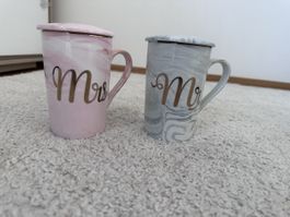 Elegantes Mr. & Mrs. Tassenset – Neu & unbenutzt 🩶