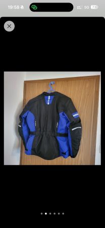 Blouson moto IXS bleu/noir, M