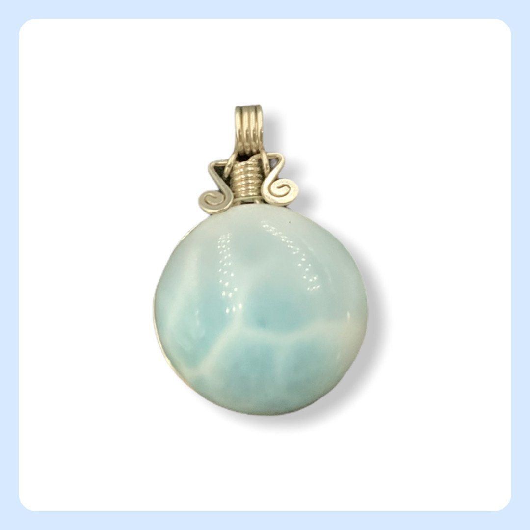 Ciondoli: Larimar A Kette, Anhänger Larimar Silber – Nuovo e nell'imballaggio originale da Zürich venduto da Mevas_Silber