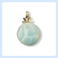 Larimar A Kette, Anhänger Larimar Silber