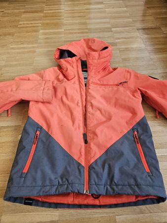 Skijacke Quiksilver orange grau Grösse 12 L gebraucht