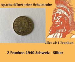 2 Franken 1940 Silber - Schweiz