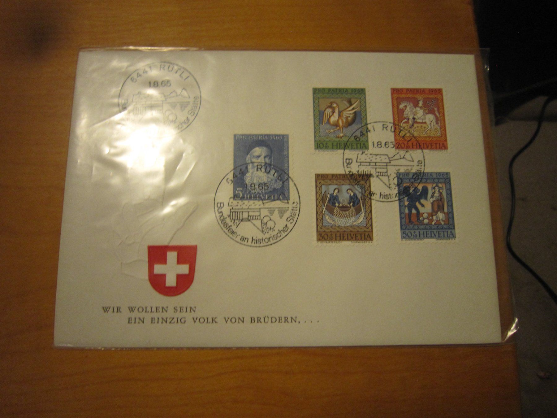 Tutti i francobolli: PP 1965 FDC und Bundesfeiere 1.er August – Usato da Gordola venduto da Polentaefung 4