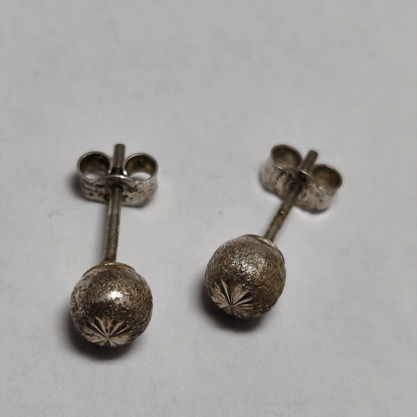 Orecchini pendenti & Orecchini a lobo: Vintage Silver silber Stud Earrings Boucles d'Oreilles #A4 – Usato da Châtelaine venduto da Tropic.Watch2 2