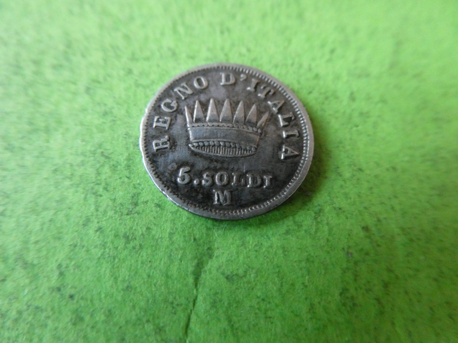 Tutti le monete: Italien 1814 M, 5 Soldi   Silber – Usato da Hinterforst venduto da Rohusri 1