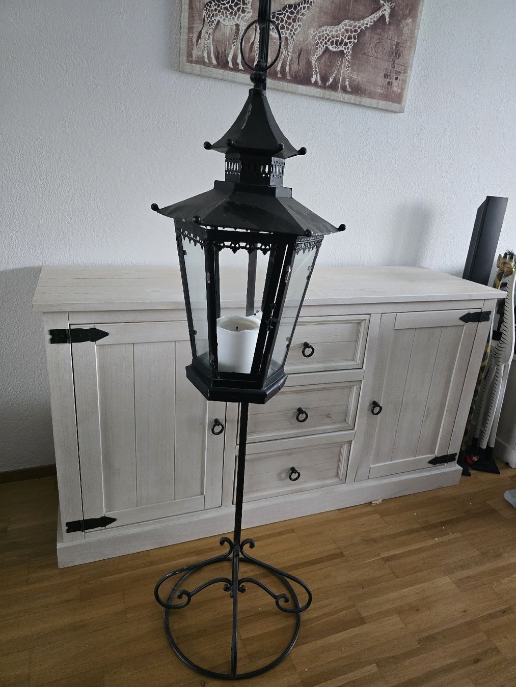 Tutte le decorazioni: Laternenständer Eisen schwarz 16cm hoch  – Usato da Winterthur venduto da Freiheit17 1