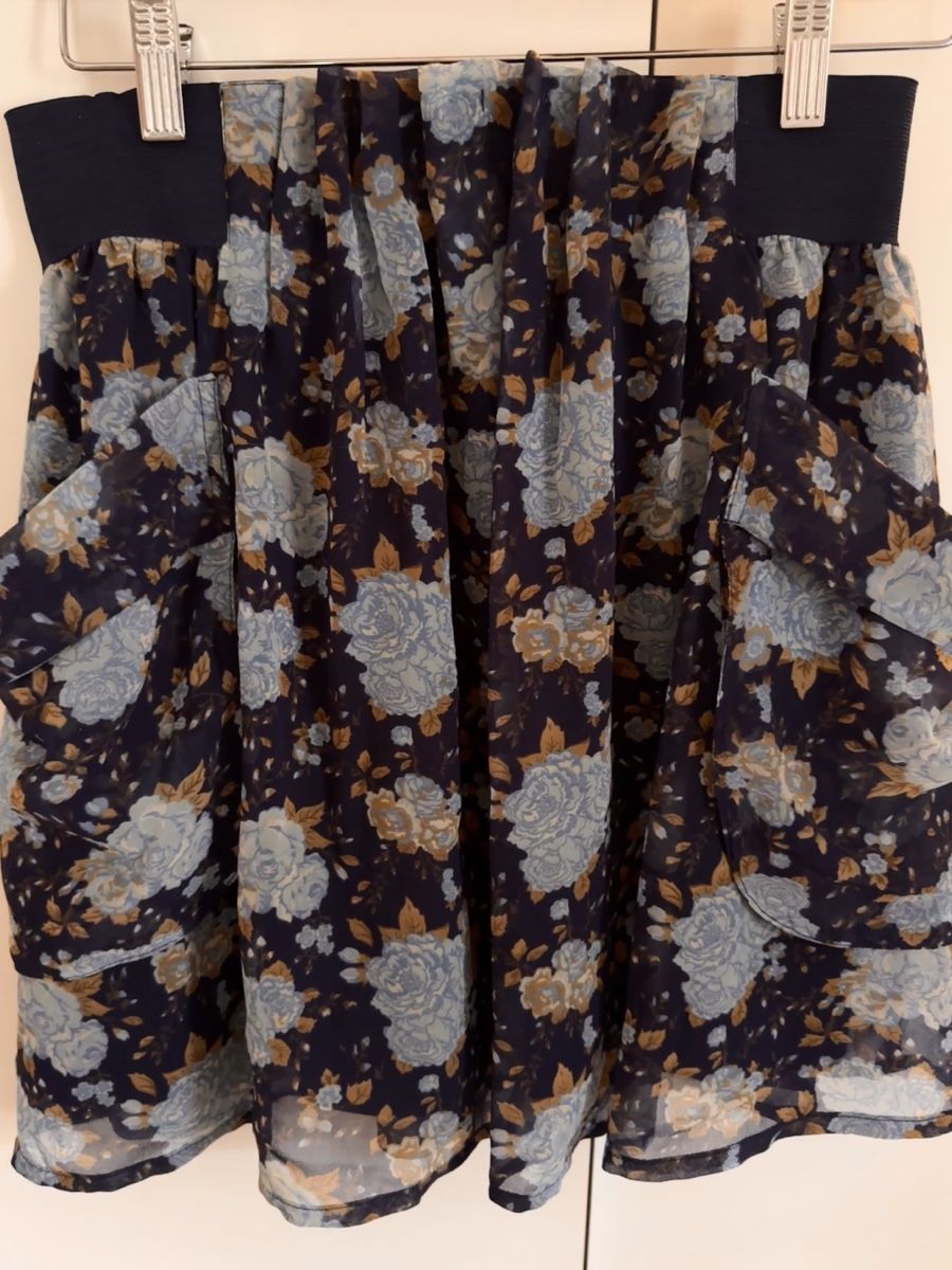 H&M Gonne: Blauer Blumen-Rock H&M S – Nuovo (secondo la descrizione) da Richterswil venduto da Manu55555