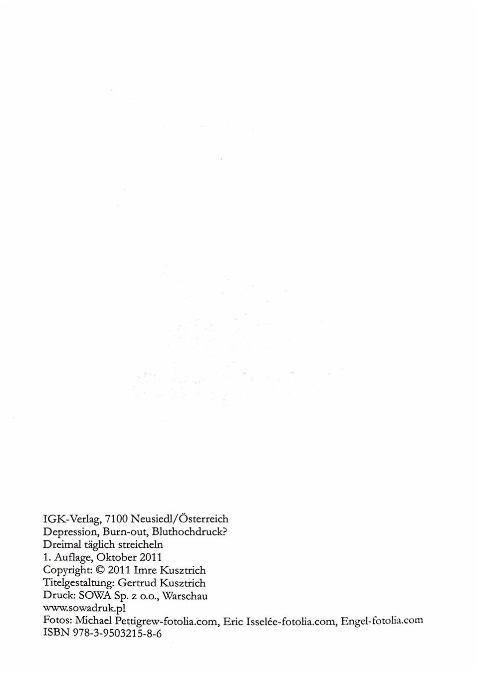 Livres: Dreimal täglich streicheln – Neuf avec emballage d'origine à Sarnen par Livres 2