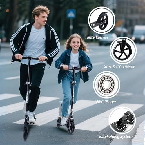 Kickboard: Kinder Erwachsene Klappbarer Cityroller – Neu und originalverpackt aus Hundwil von Mr.Wong 7