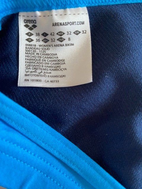 Costumi da bagno & Bikini: Arena Bikini Bandeau türkis – Nuovo (secondo la descrizione) da Schaffhausen venduto da dianazucca 3