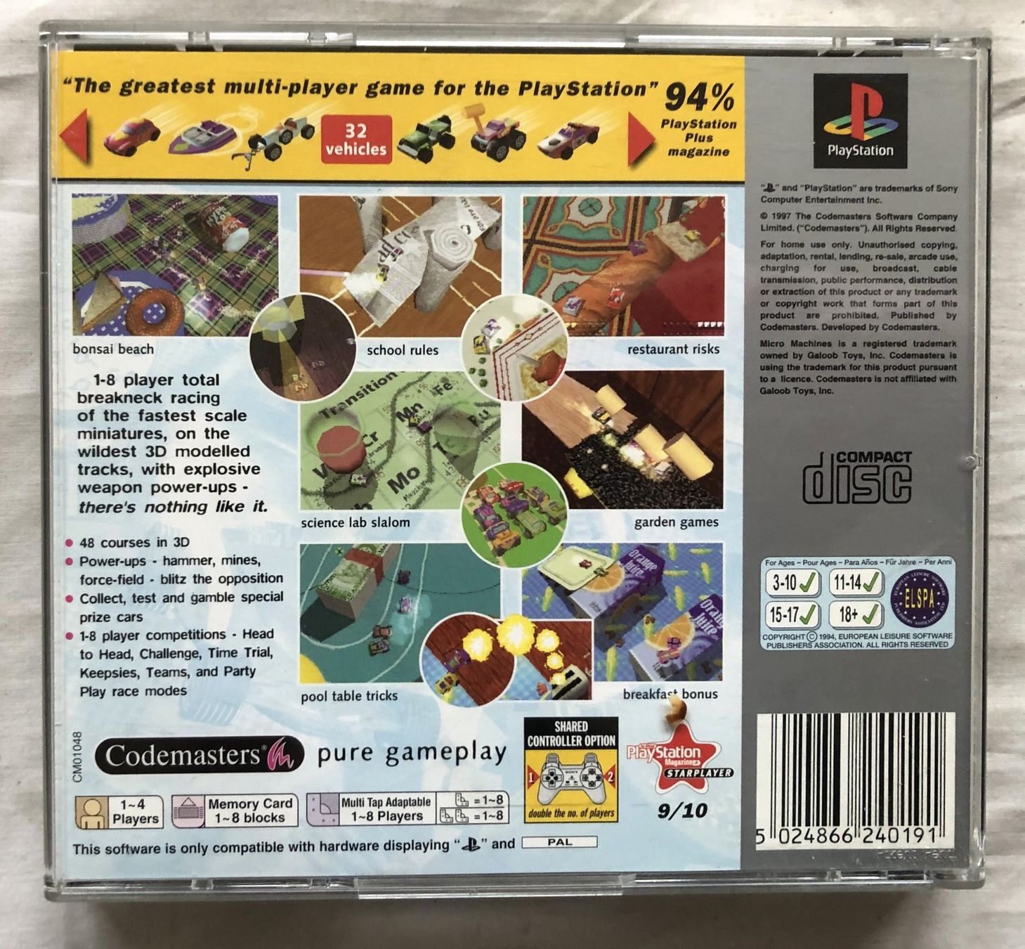 Giochi: Playstation 1 - MICRO MACHINES V3 – Usato da Schaffhausen venduto da durruti 2