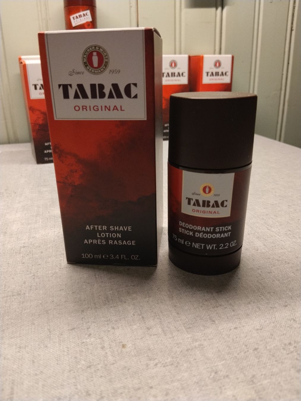 Prodotti di pulizia: Set : Tabac After Shave und Deo – Nuovo e nell'imballaggio originale da Thal venduto da fabbbi
