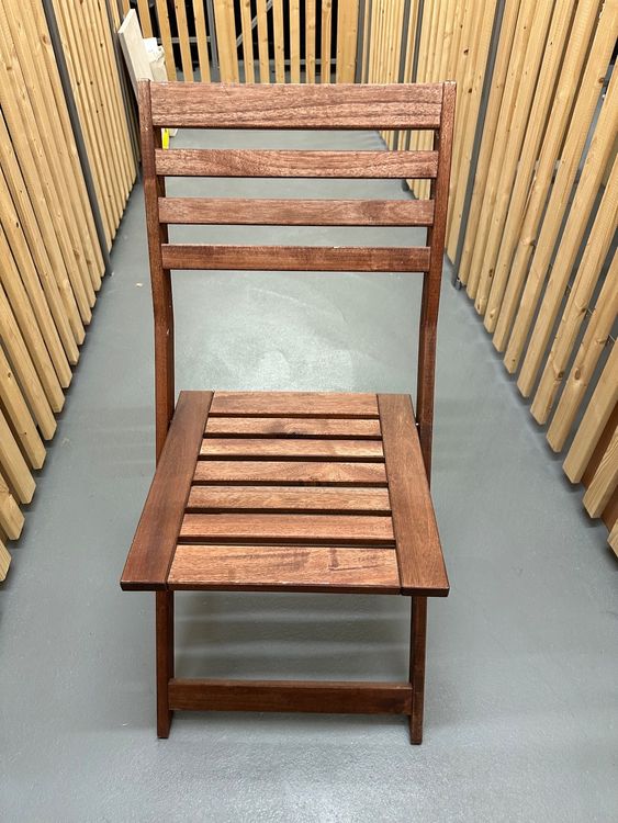 4 IKEA Gartenstühle auf Holz (hellbraun, NÄMMARÖ) Kaufen auf Ricardo